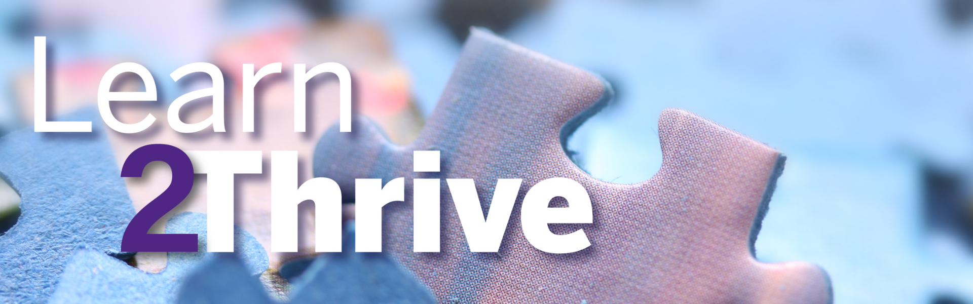 Puzzle pieces with text reading Learn2Thrive